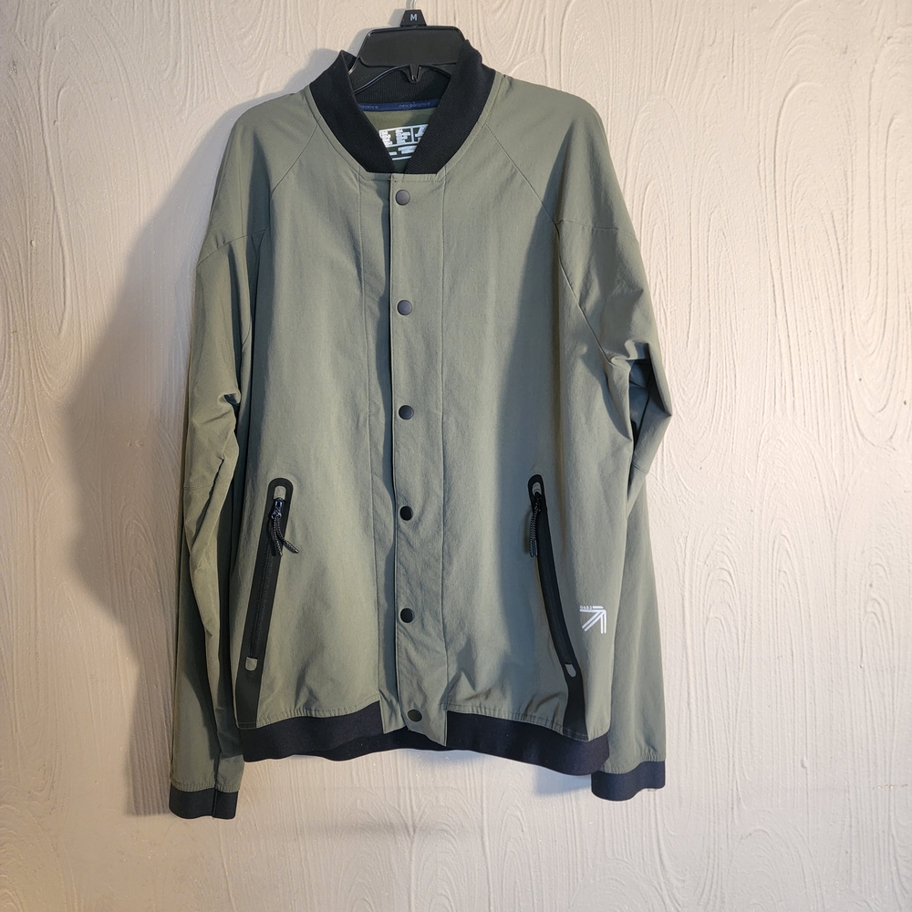 New Balance Men's Olive Windbreaker Jacket
